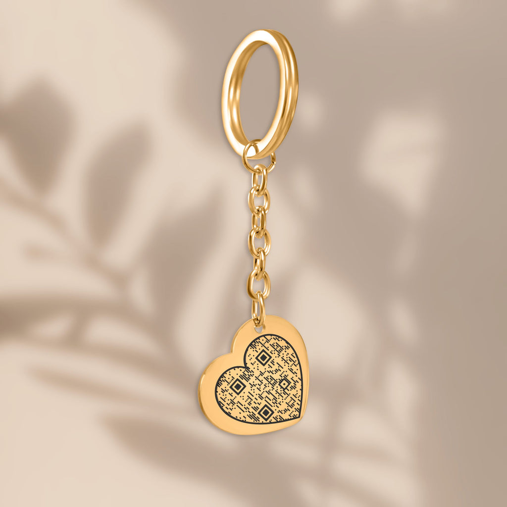 Porte-clés cœur gravé, idée cadeau Saint-Valentin ou anniversaire